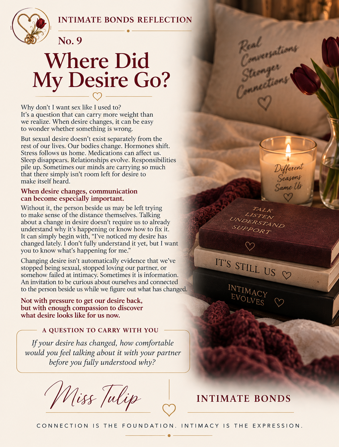 Intimate Bonds Reflection No. 9 — Where Did My Desire Go?